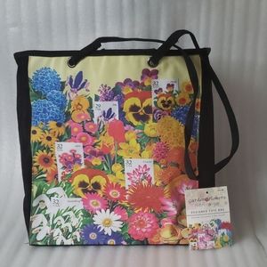 Floral tote bag